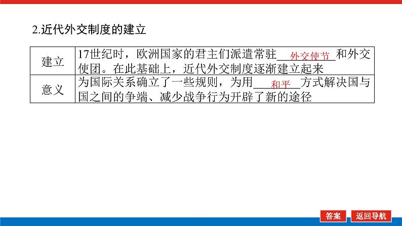 2025届高中历史全程复习构想课件课题49近代西方民族国家与国际法的发展08