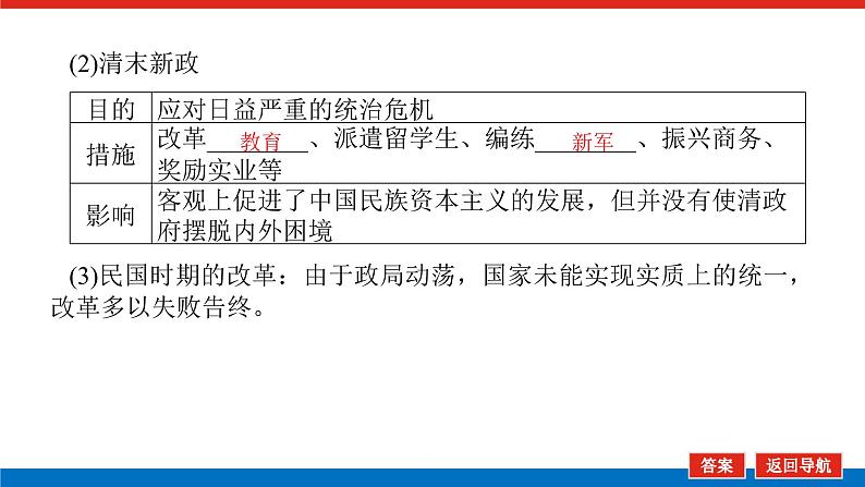 2025届高中历史全程复习构想课件课题29近代以来中国国家治理体系的进步06