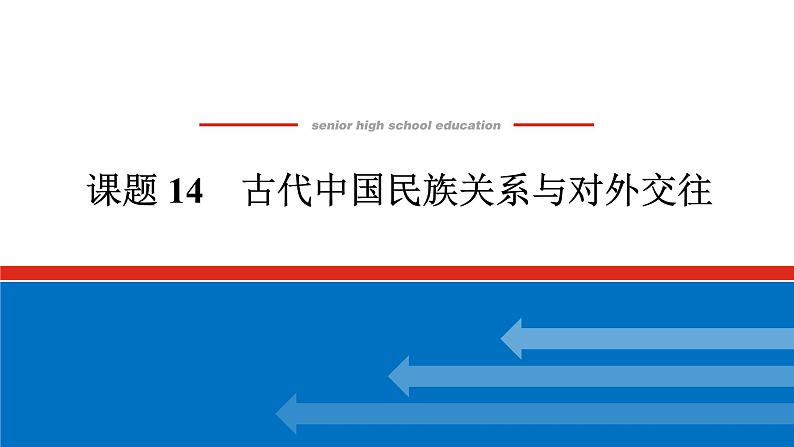 2025届高中历史全程复习构想课件课题14古代中国民族关系与对外交往01