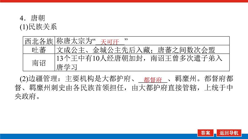 2025届高中历史全程复习构想课件课题14古代中国民族关系与对外交往08