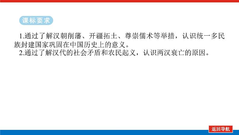 2025届高中历史全程复习构想课件课题4汉代统一多民族封建国家的巩固第2页