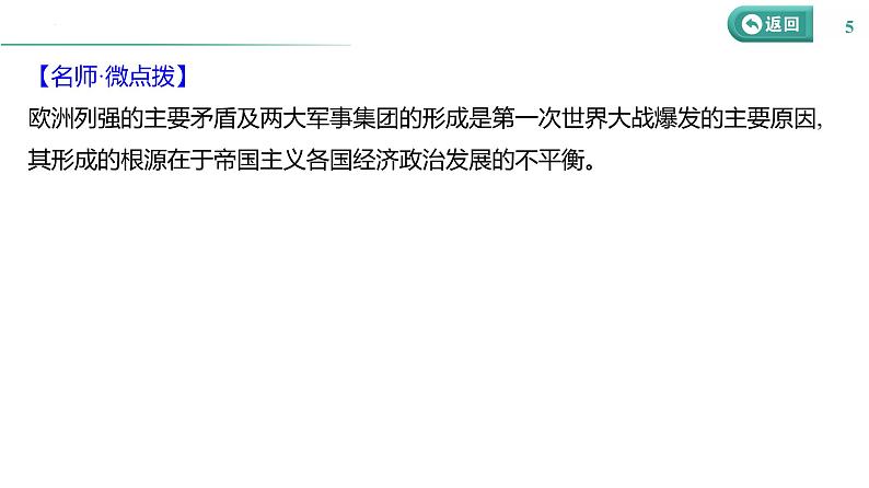 课时25 第一次世界大战与战后国际秩序 课件--2025届高三统编版（2019）必修中外历史纲要下一轮复习第5页