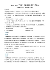 河南省洛阳市2022-2023学年高一上学期期末历史试题（解析版）