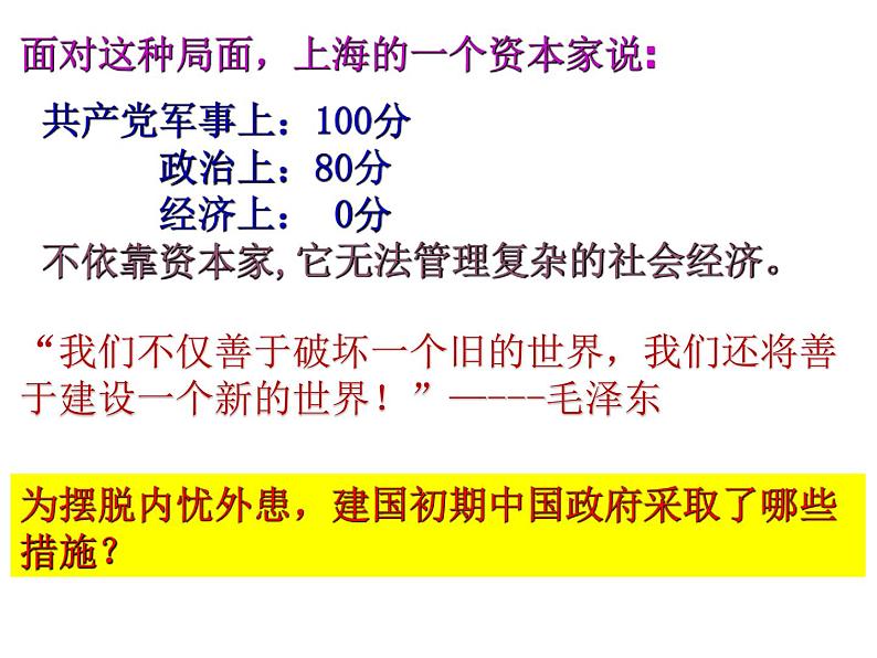 人民版高中历史必修二 3.1 社会主义建设在探索中曲折发展 课件04