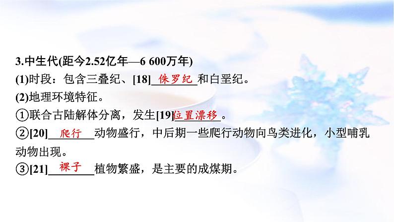 高考地理一轮复习第二章宇宙中的地球及其运动第二节地球的历史及圈层结构课件06