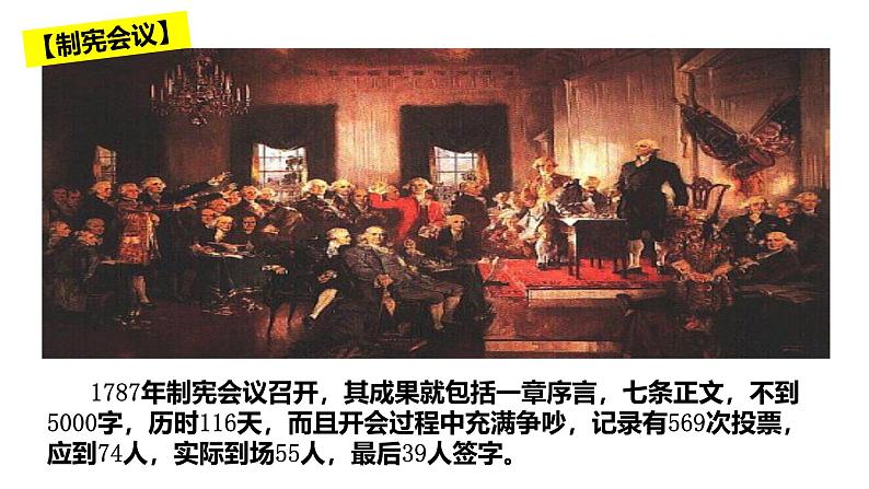 人民版高中历史必修第一册 专题七 美国1787宪法 课件04