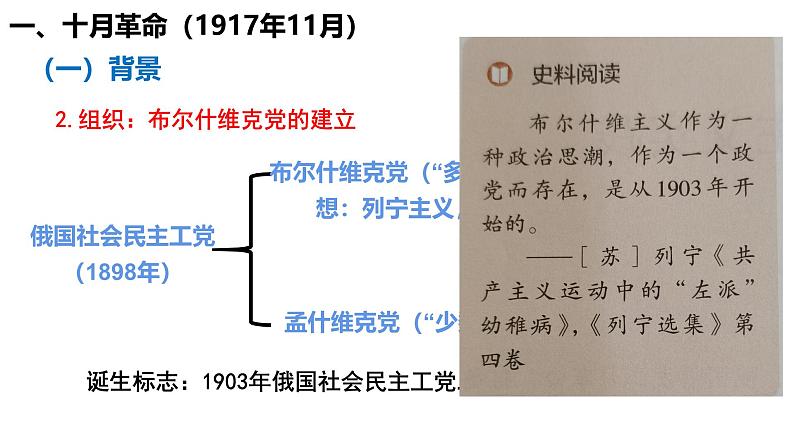 人民版高中历史必修第一册 专题八 十月革命 课件07