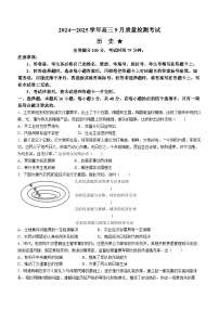 河南省青桐鸣2024-2025学年高三上学期9月联考历史试题（含解析）