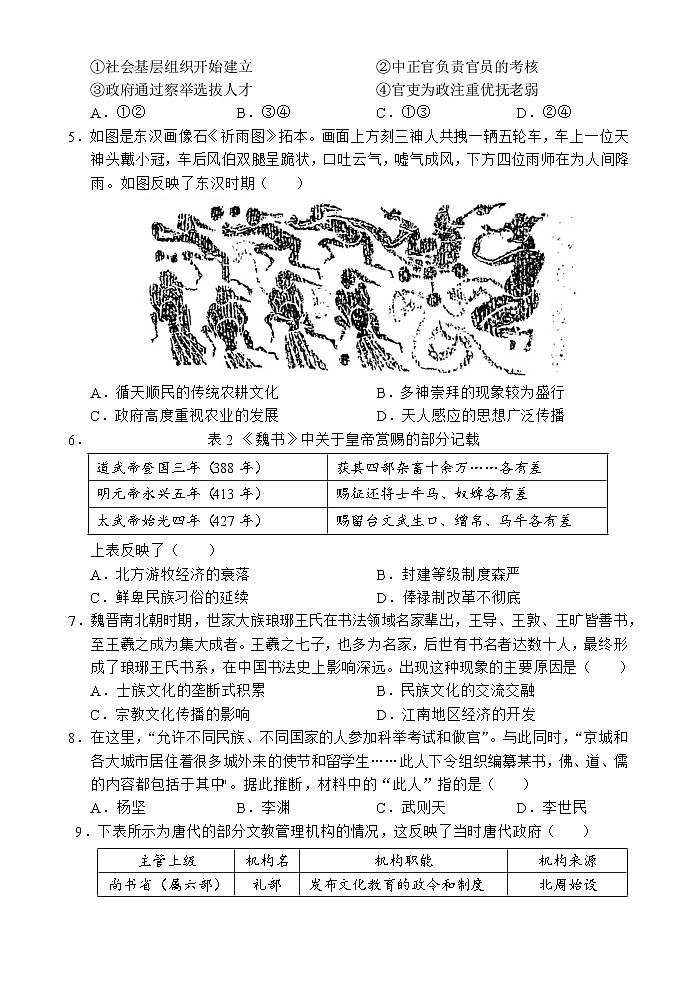 海南省文昌中学2024-2025学年高三上学期第一次月考历史试题第2页
