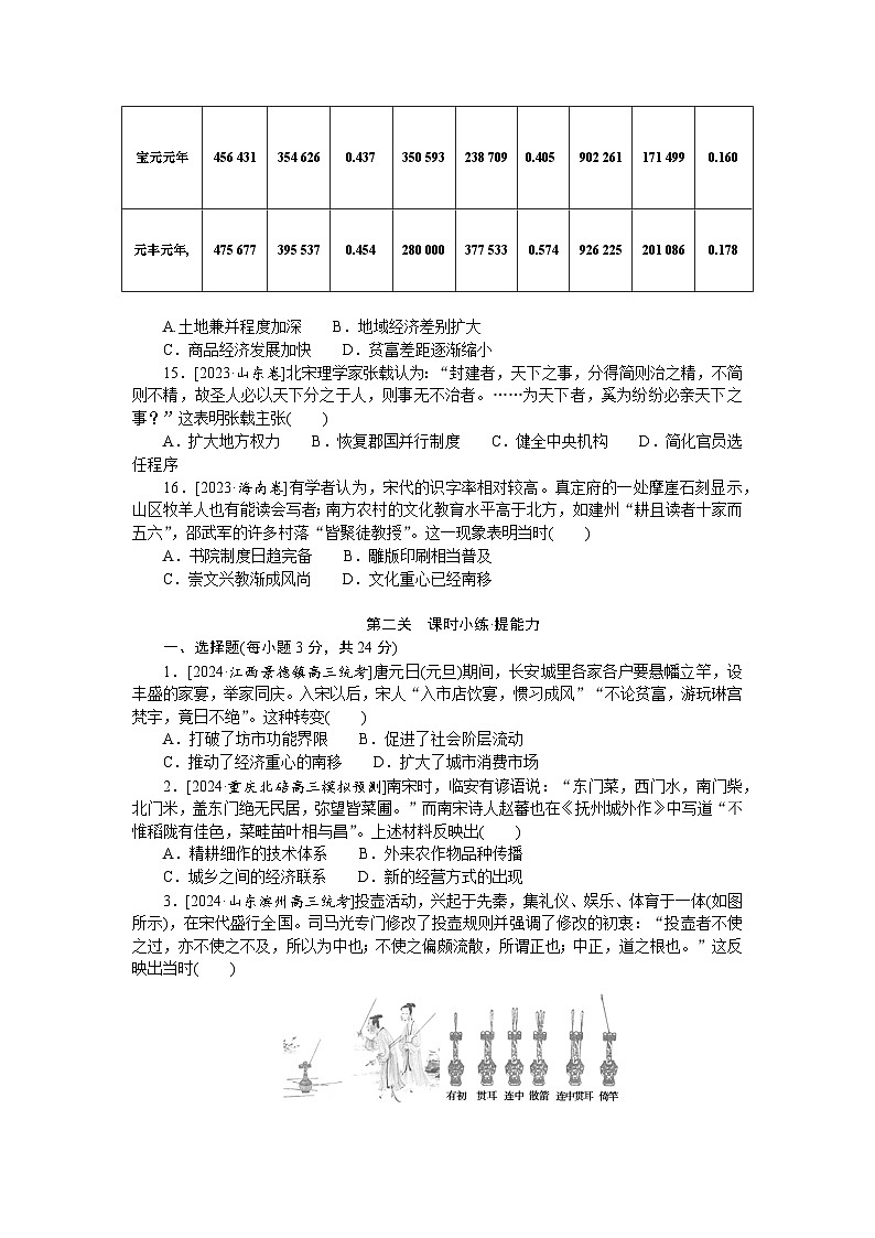 2025届高中历史部编版高考一轮复习课时训练题6（含解析）03