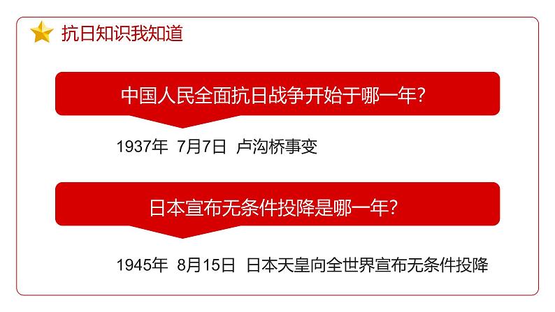 红色党政抗日战争胜利77周年PPT第5页