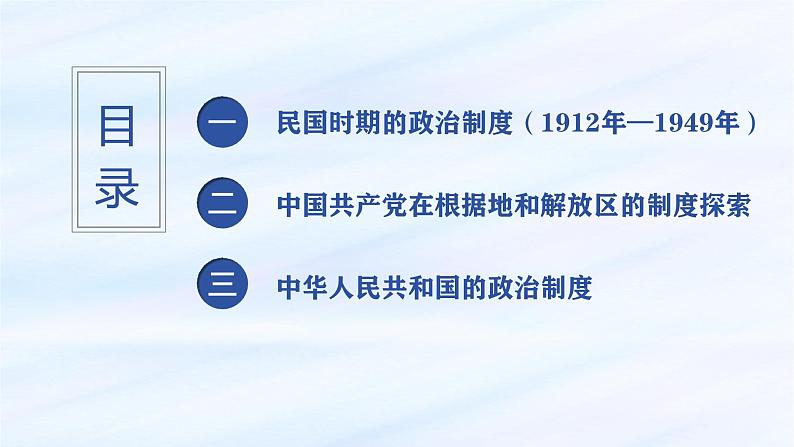 【同步课件】高中历史选必一第3课 中国近代至当代政治制度的演变课件02