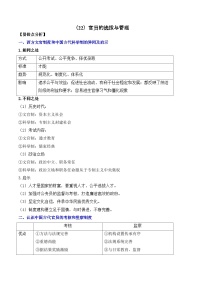 （22）官员的选拔与管理——2025高考历史一轮复习易混易错专项复习练习（含答案）