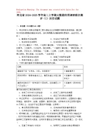 河北省2024-2025学年高三上学期大数据应用调研联合测评（I）历史试题