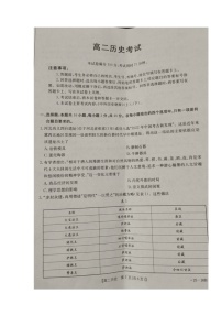 内蒙古自治区赤峰市宁城县高级中学2024-2025学年高二上学期入学考试历史试题