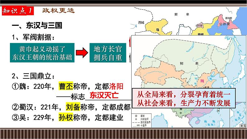 新高考历史一轮复习备课课件 第05讲+三国两晋南北朝的政权更迭与民族交融（含答案）第5页