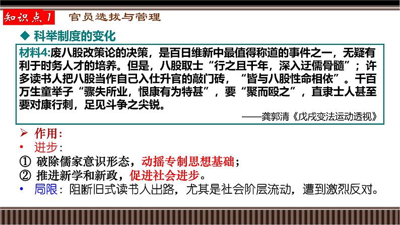 新高考历史一轮复习备课课件 第25讲+官员选拔与管理和赋税制度演变（含答案）06