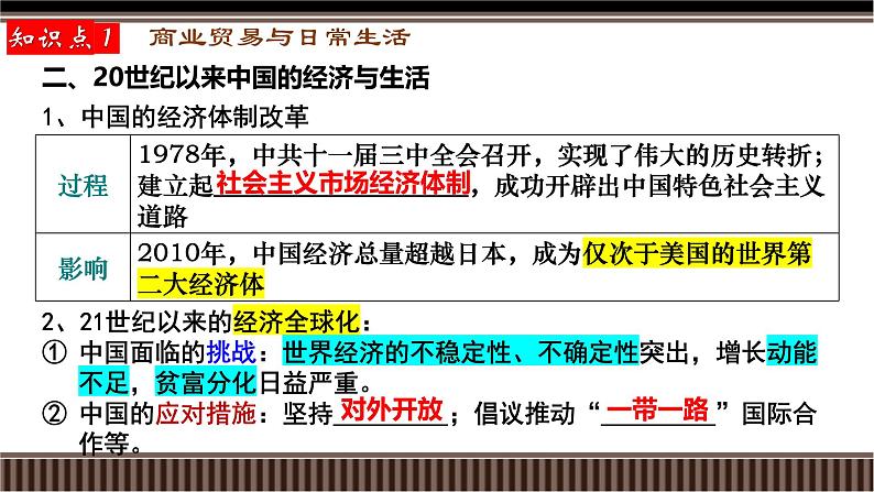 新高考历史一轮复习备课课件 第26讲+商业、城市、交通、医疗与社会生活（含答案）06