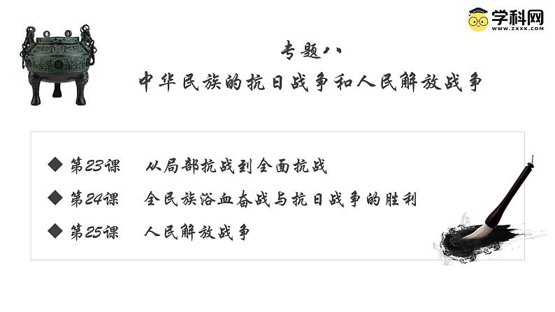 【史料学与考】新高考历史一轮复习素养提升探究课件专题8.1+从局部抗战到全面抗战01