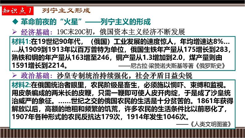 新高考历史一轮复习备课课件 第39讲+十月革命的胜利与苏联的社会主义实践以及亚非拉民族民主运动的高涨（含答案）第6页