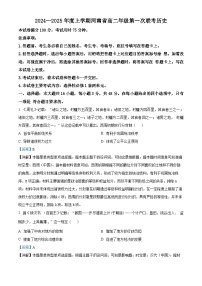 河南省新乡市2024-2025学年高二上学期9月份大联考历史试卷（解析版）