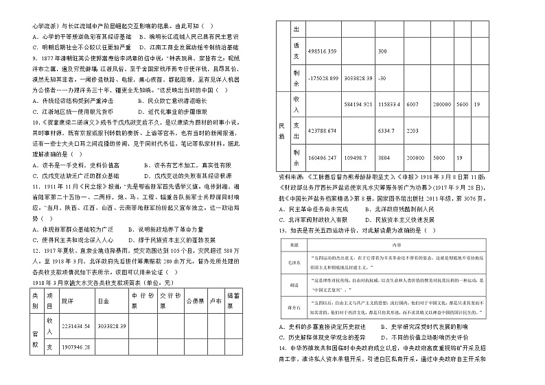 湖南省衡阳市衡阳县第四中学2024-2025学年高三上学期9月月考历史试题02