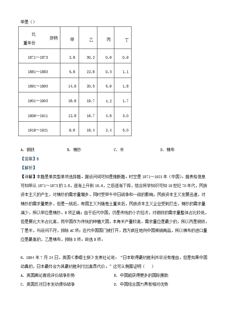安徽省六安市2023_2024学年高三历史上学期第五次月考试题含解析03