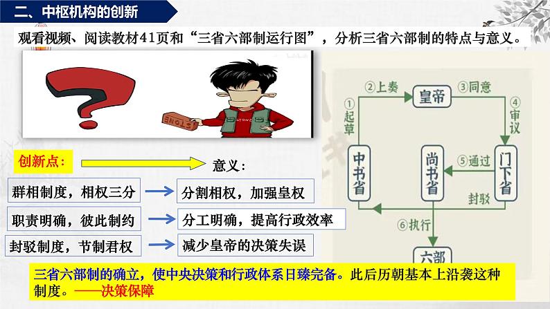 第7课 隋唐制度的变化与创新 课件--2024-2025学年高一上学期统编版（2019）必修中外历史纲要上第7页