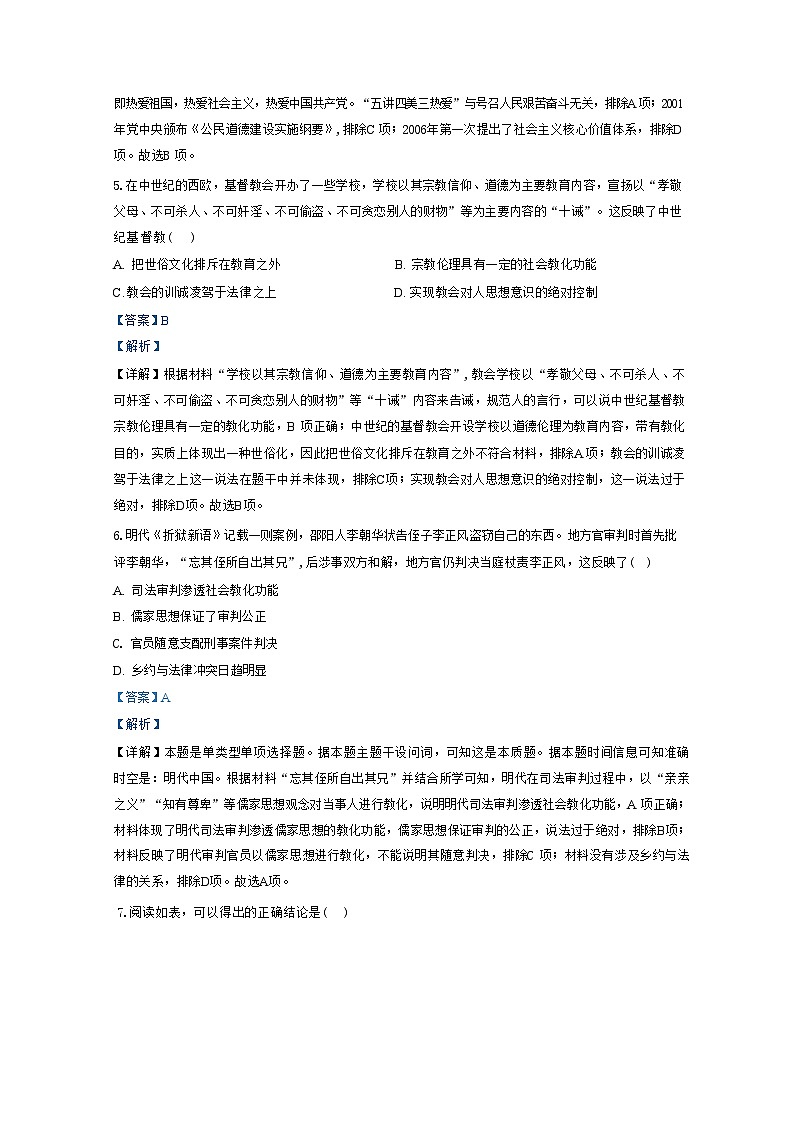 黑龙江省齐齐哈尔市衡齐高级中学2024-2025学年高二上学期9月月考历史试题（解析版）03