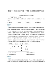 新疆维吾尔自治区和田地区墨玉县2024-2025学年高三上学期第一次月考历史试题（解析版）