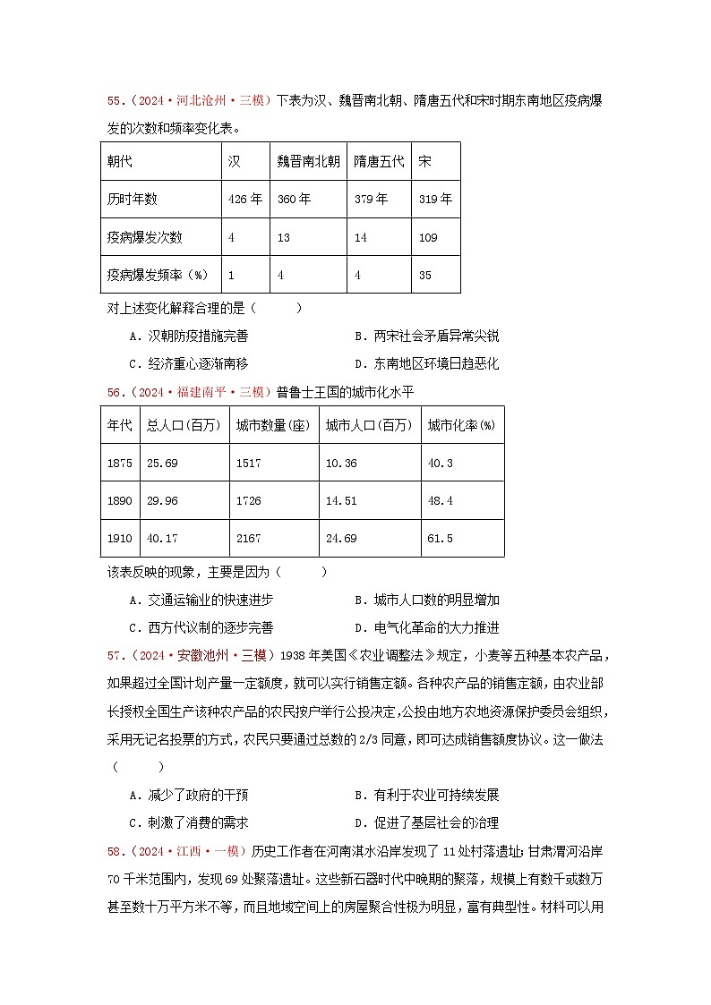 选必二  经济与社会生活（2）（原卷版）第2页