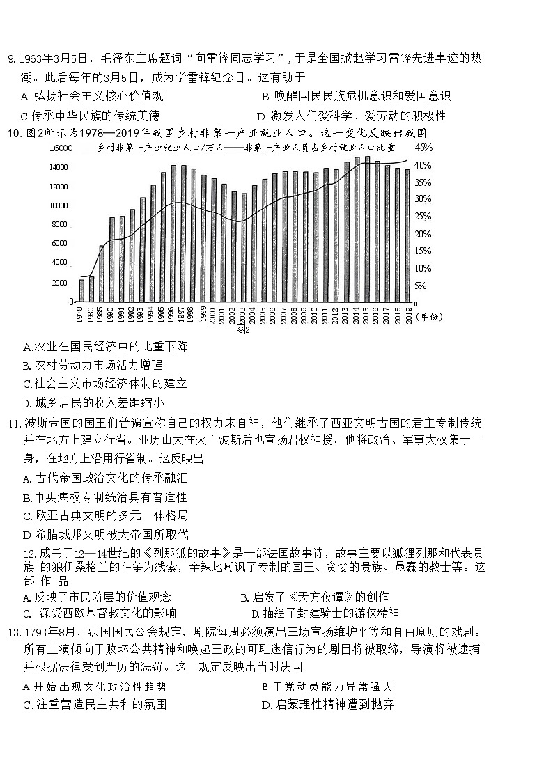 扫描件_高三历史试卷第3页