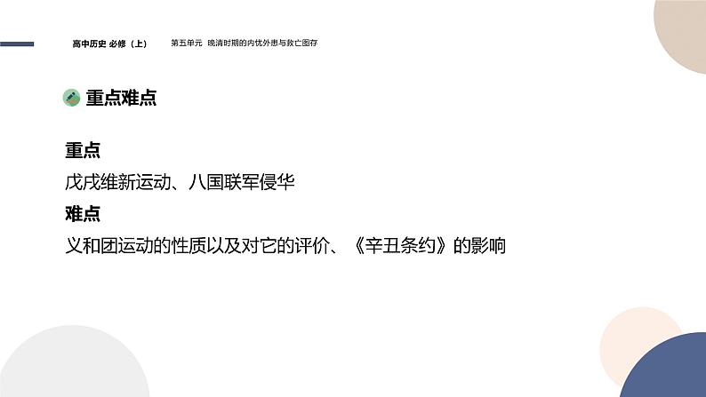 2024-2025学年高中历史课件 中外历史纲要（上）-第五单元-第18课  挽救民族危亡的斗争第3页