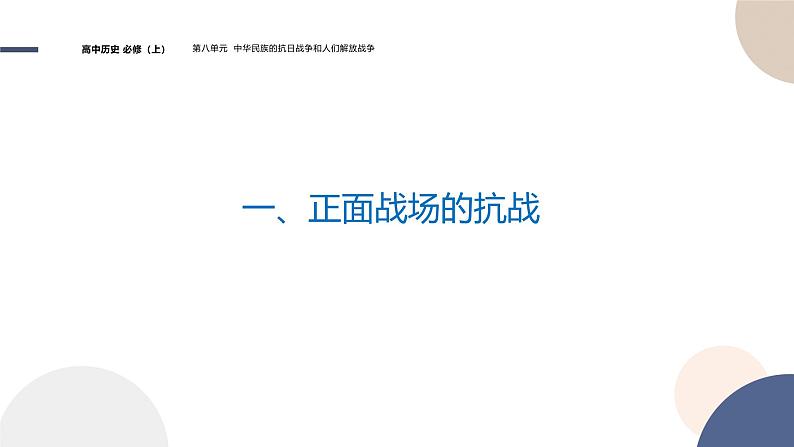 2024-2025学年高中历史课件 中外历史纲要（上）-第八单元-第24课  全民族浴血奋战与抗日战争的胜利第5页