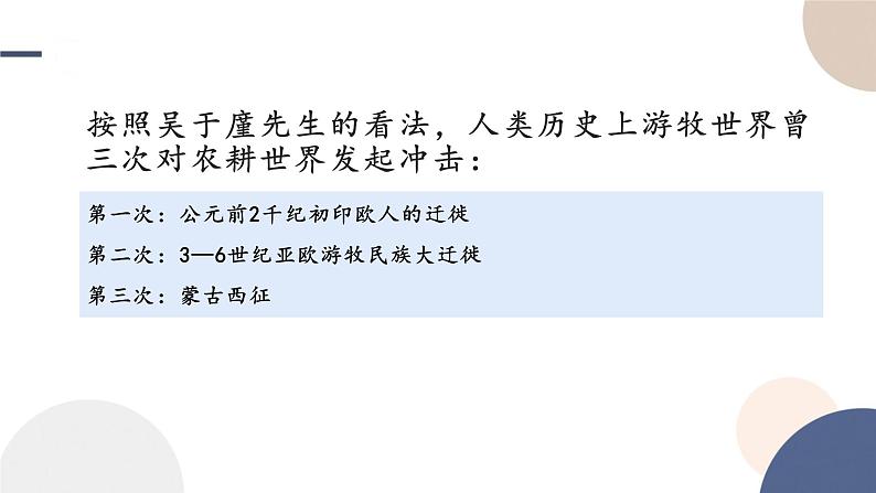 2024-2025学年高中历史选择性必修3教学课件 第三单元-第6课 古代人类的迁徙和区域文化的形成第3页