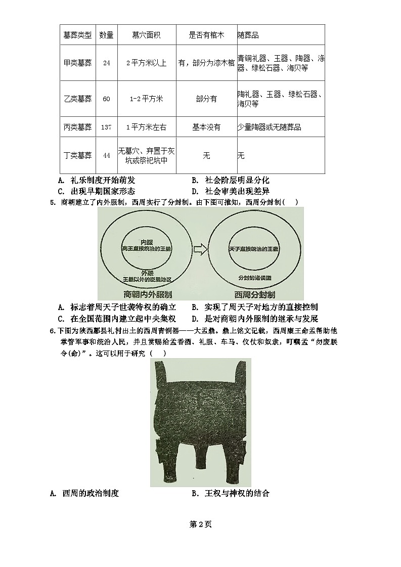 湖南省邵阳市城步苗族自治县第一民族中学2024-2025学年高一上学期第一次月考历史试题02