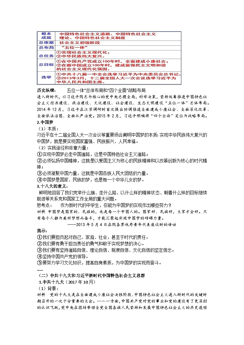 第29讲 中国特色社会主义新时代 讲义--2025届高三统编版（2019）必修中外历史纲要上一轮复习第3页