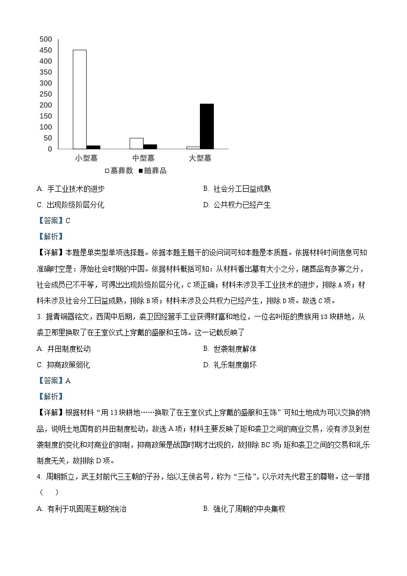 重庆市第十八中学2024-2025学年高一上学期第一学月考试历史试题 Word版含解析第2页