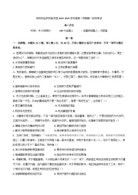 广东省深圳实验学校高中部2024-2025学年高二上学期第一阶段考试历史试题（含解析）