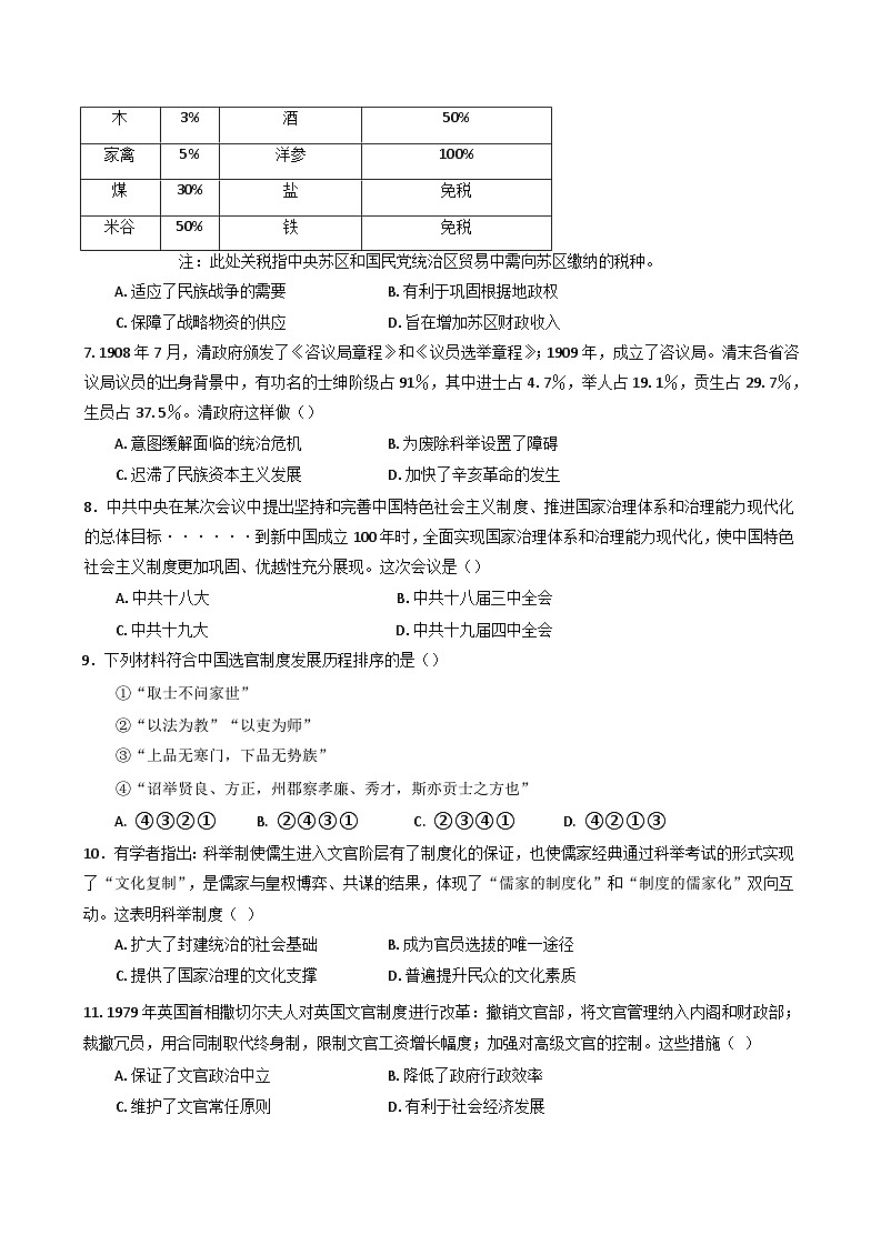 河北省唐山市滦南县第一中学2024-2025学年高二上学期第1次限时训练历史试题（含解析）pdf02