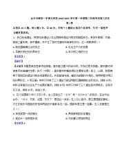 广东省汕头市潮阳一中明光学校2024-2025学年高三上学期第二阶段考试历史试题（解析版）