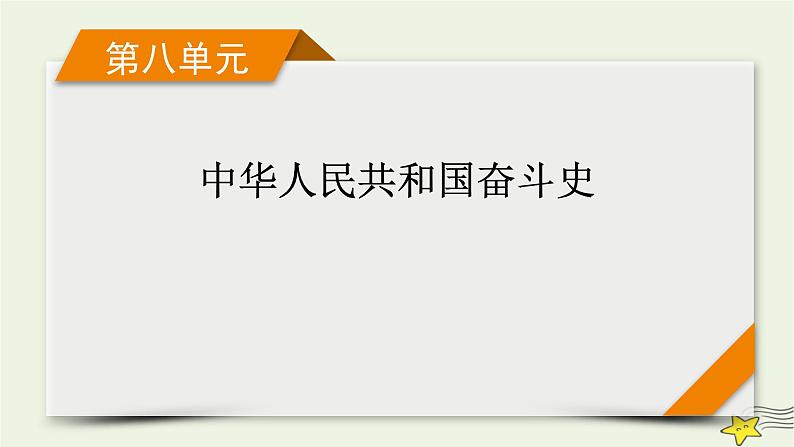 新高考高考历史一轮复习课件第8单元第24讲中国特色社会主义道路的开辟与发展改革开放以来的巨大成就（含解析）第1页