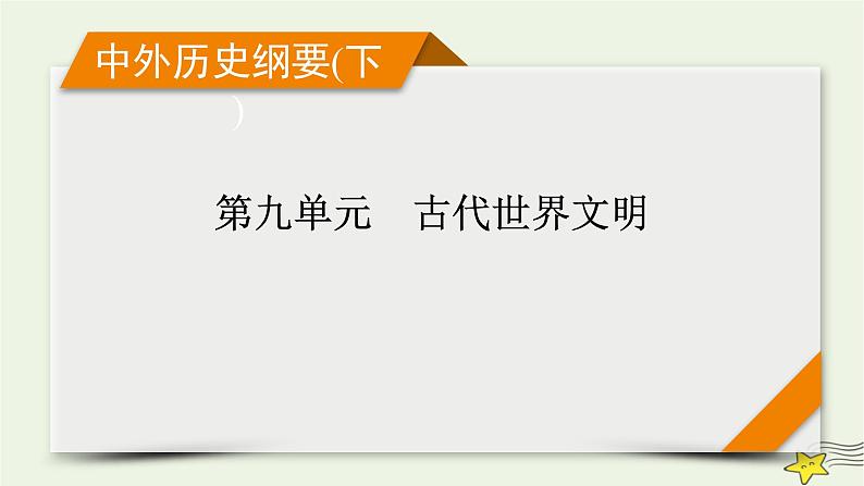 新高考高考历史一轮复习课件第9单元第25讲课时1文明的产生与早期发展（含解析）第1页