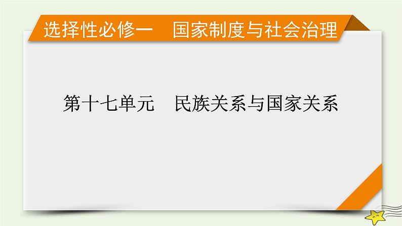 新高考高考历史一轮复习课件第17单元第51讲近代西方民族国家与国际法的发展（含解析）01