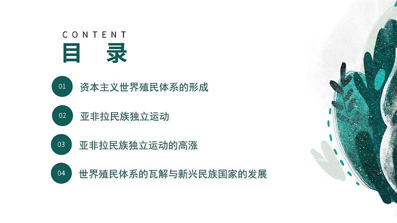 新高考历史一轮复习考点复习课件专题17 世界殖民体系的形成与瓦解（含解析）04