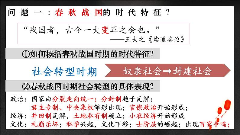 新高考历史一轮复习讲练测课件专题02 中华文明的起源与奠基之春秋战国（含答案）第3页