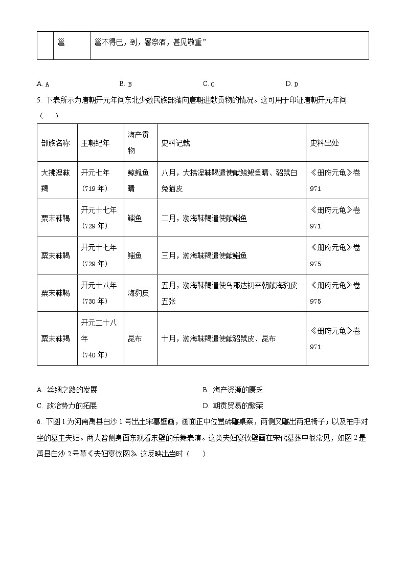 海南省文昌中学2024-2025学年高三上学期第二次月考试题 历史 Word版含答案第3页