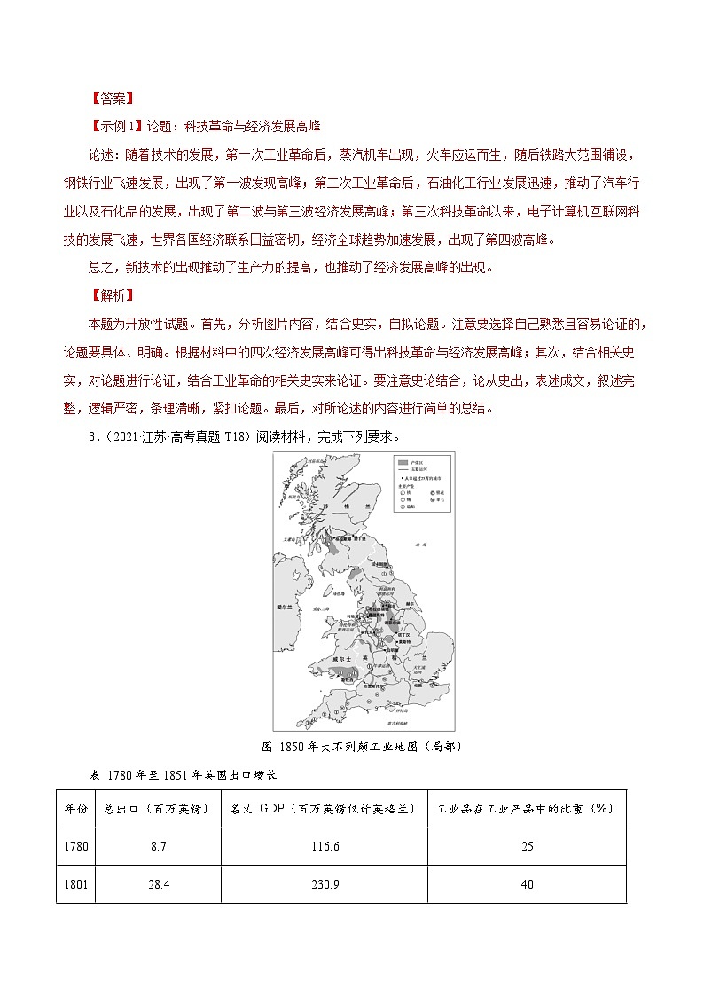 （江苏版）新高考历史三轮冲刺押题卷第19题 小论文题型（2份，原卷版+解析版）03