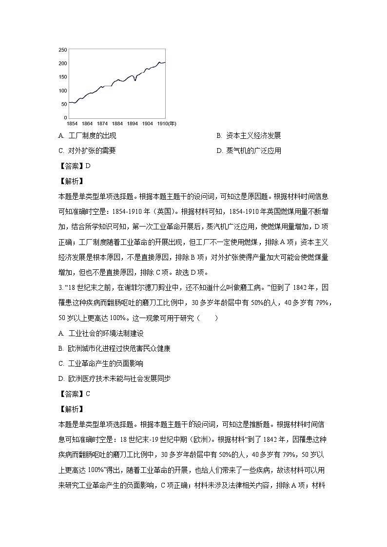 安徽省亳州市涡阳县2023-2024学年高一下学期第三次月考历史试卷(解析版)第2页