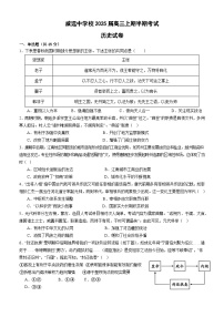 四川省威远中学校2024-2025学年高三上学期期中考试历史试题